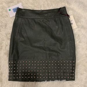 AYA Studded Leather Mini Skirt by MALINA